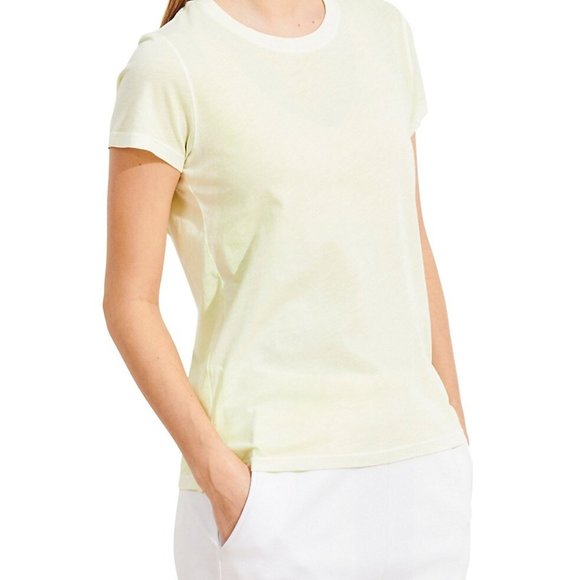 Patrick Assaraf Pima Cotton Reverse Spray Wash T-Shirt - Picture 1 of 12